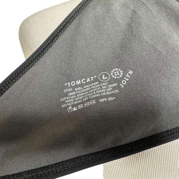 Jolyn Womens Tomcat Swim Bikini Top Size Large Strappy Tie Back Beach Swimwear - Picture 6 of 6